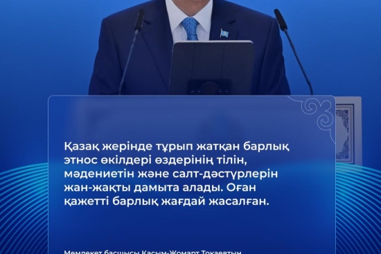 Выступление Главы государства на ХХХІV сессии Ассамблеи народа Казахстана