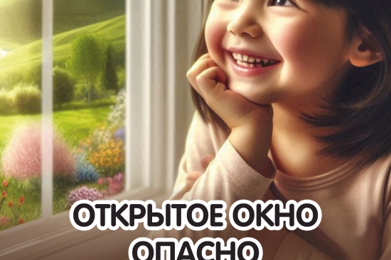 Будьте аккуратны и собдайте безопасность с открытыми окнами.